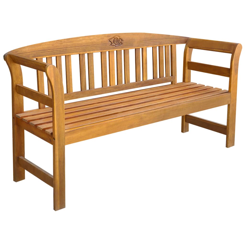 Gartenbank 157 cm Massivholz Akazie - heimxxl.de