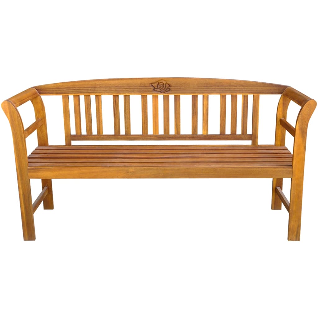 Gartenbank 157 cm Massivholz Akazie - heimxxl.de