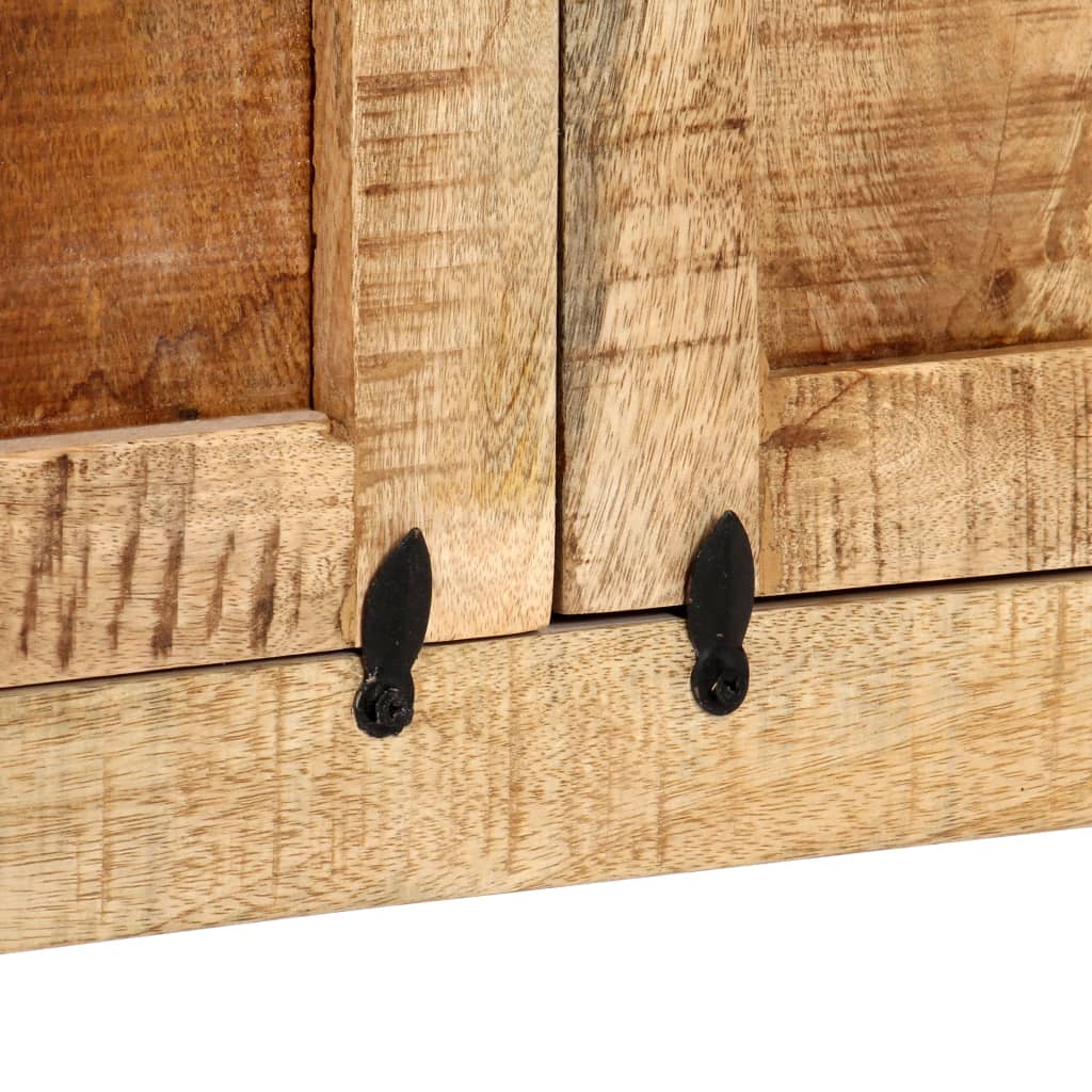 Highboard 100x40x175 cm Massivholz Mango