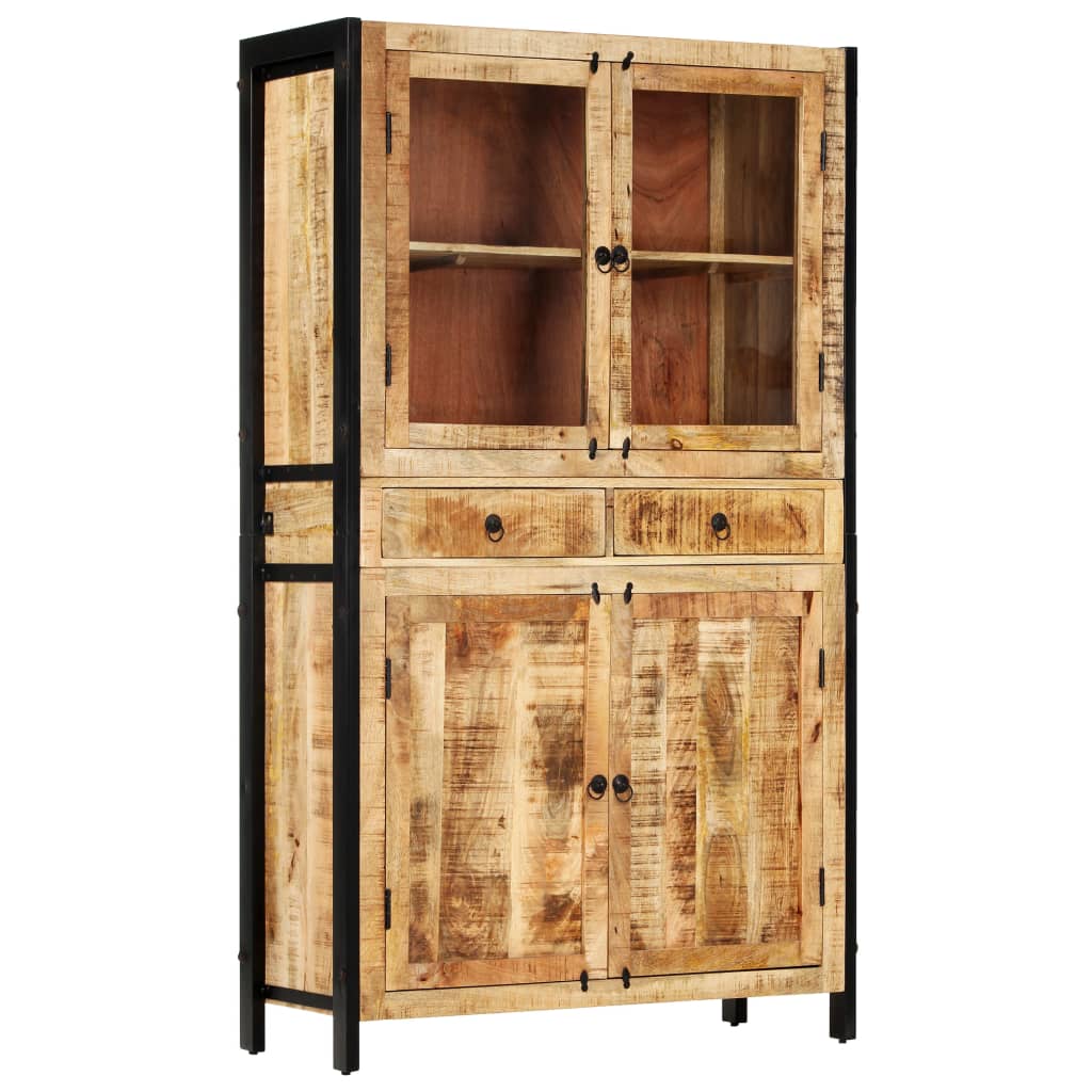 Highboard 100x40x175 cm Massivholz Mango