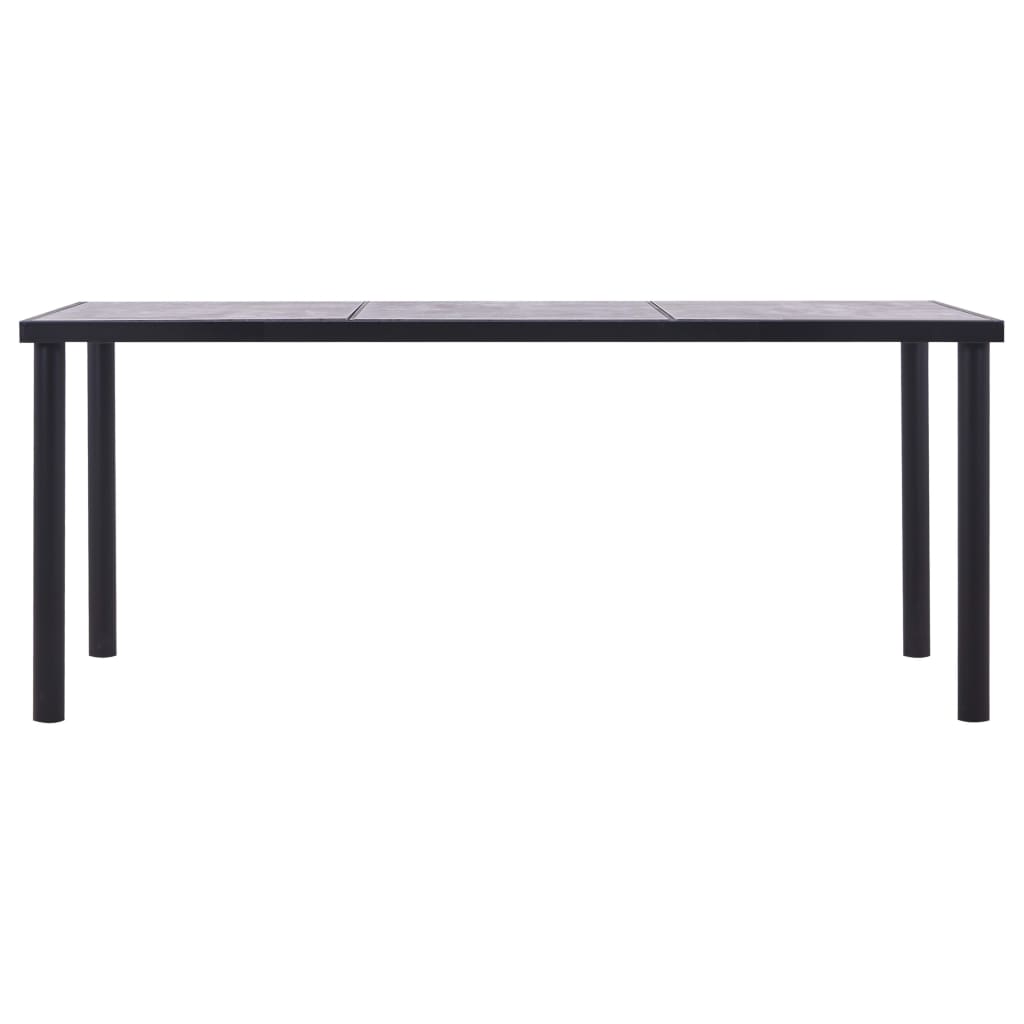 Esstisch Schwarz und Betongrau 180 x 90 x 75 cm MDF - heimxxl.de