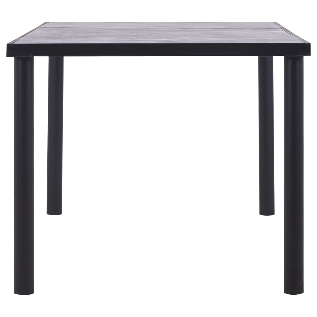 Esstisch Schwarz und Betongrau 180 x 90 x 75 cm MDF - heimxxl.de