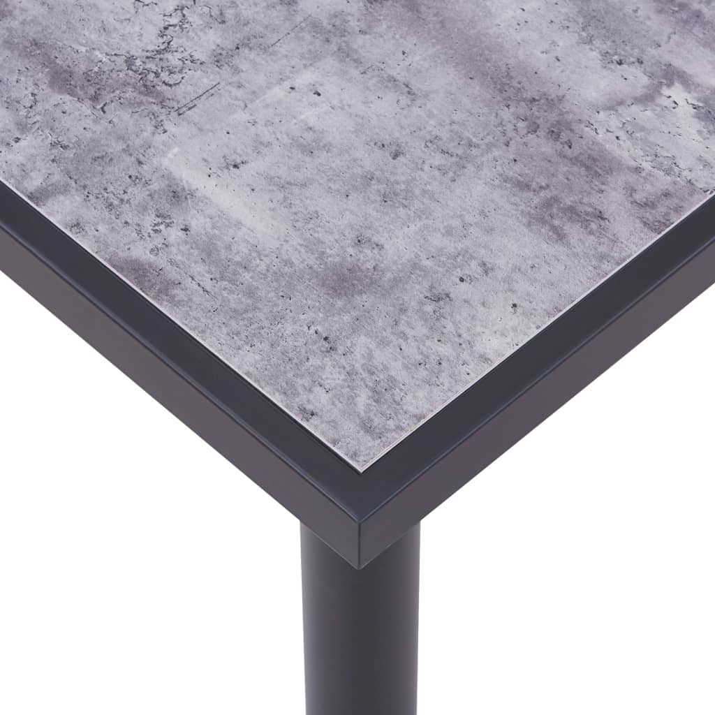 Esstisch Schwarz und Betongrau 180 x 90 x 75 cm MDF - heimxxl.de