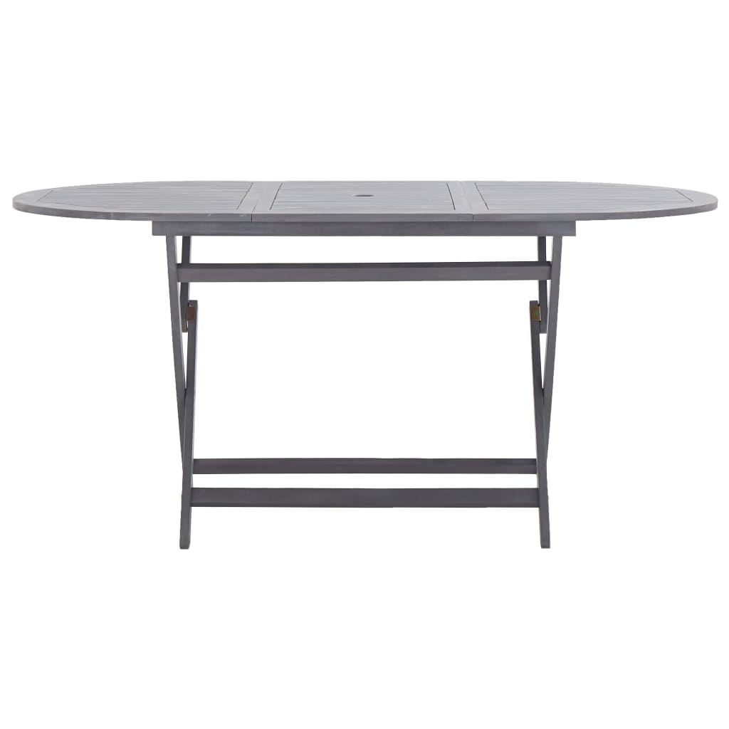 Gartentisch Klappbar 160x85x75 cm Massivholz Akazie