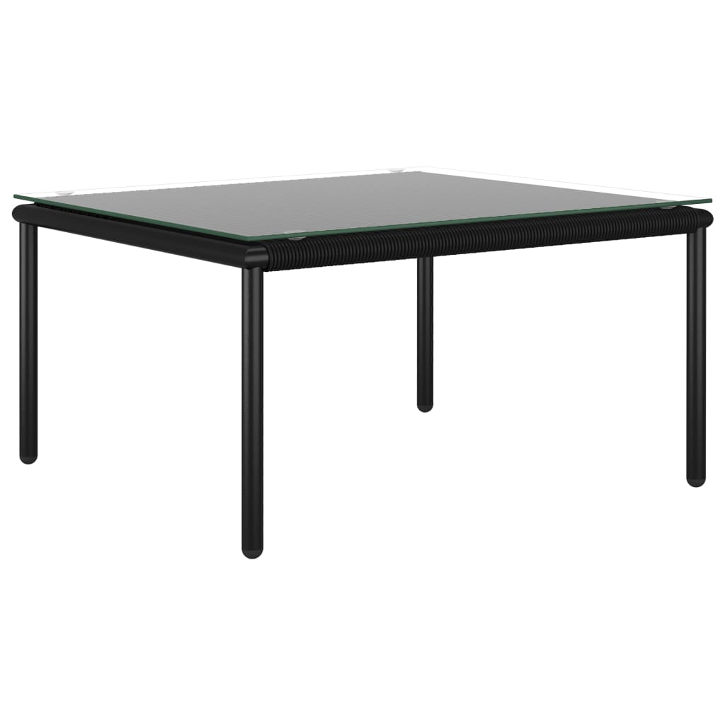 6-tlg. Garten-Lounge-Set mit Auflagen Schwarz PVC - heimxxl.de