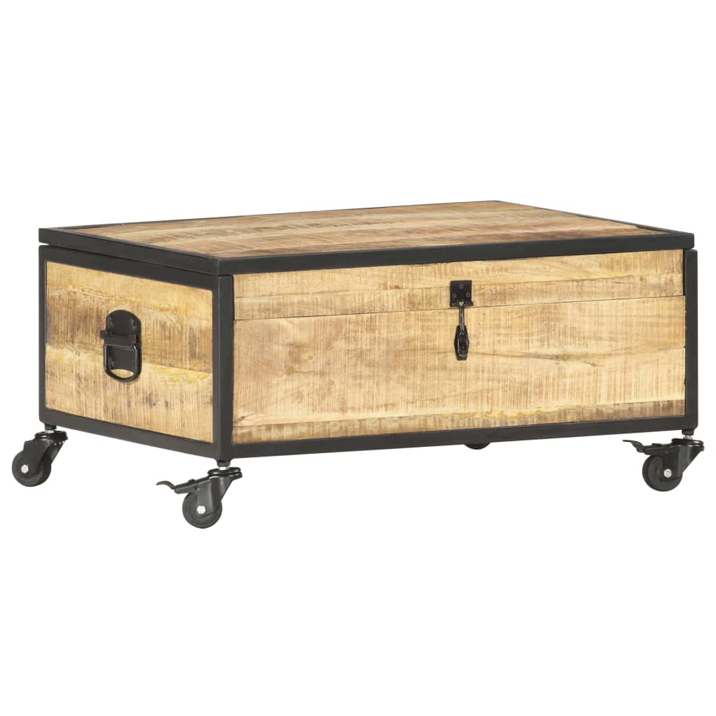 Couchtisch 70x50x33 cm Massivholz Mango