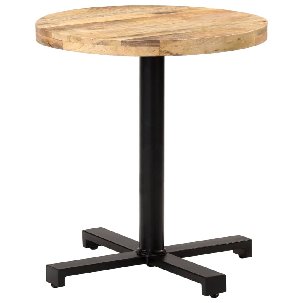 Bistrotisch Rund Ø70x75 cm Raues Mangoholz - heimxxl.de
