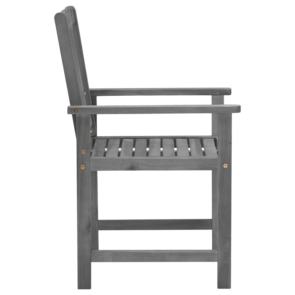 Gartenstühle mit Kissen 4 Stk. Grau Massivholz Akazie - heimxxl.de