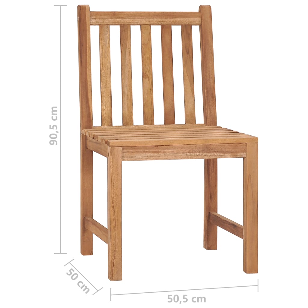 Gartenstühle 2 Stk. mit Kissen Massivholz Teak - heimxxl.de