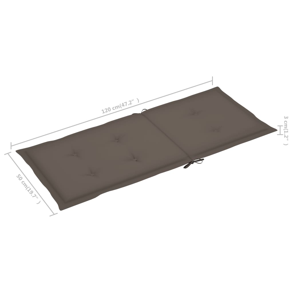 Klappbare Gartenstühle 3 Stk. mit Auflagen Massivholz Akazie - heimxxl.de