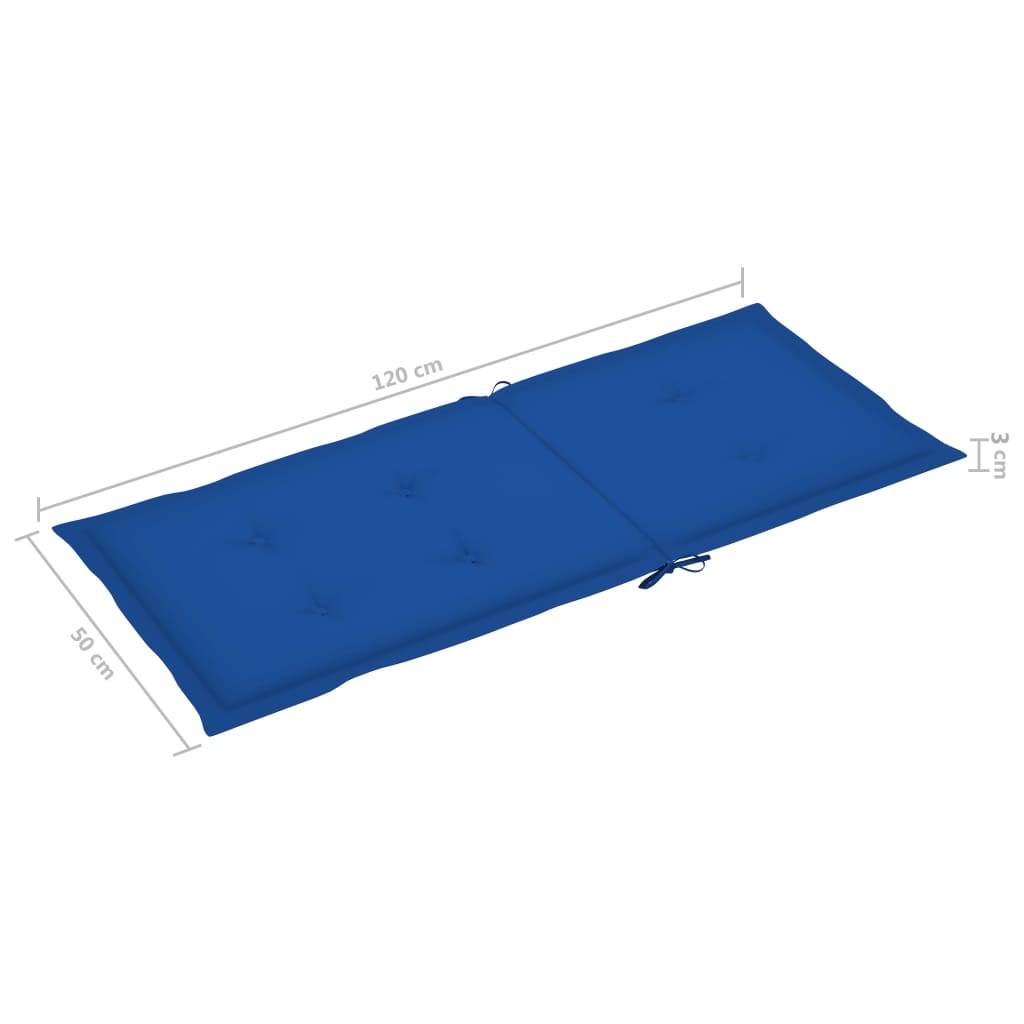 Klappbare Gartenstühle 3 Stk. mit Auflagen Massivholz Akazie - heimxxl.de