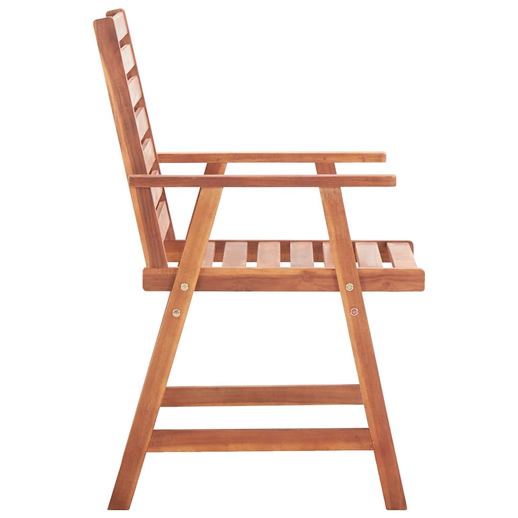 Garten-Essstühle 3 Stk. mit Kissen Massivholz Akazie - heimxxl.de