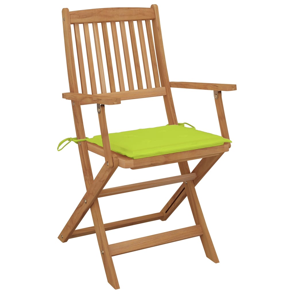 Klappbare Gartenstühle mit Kissen 8 Stk. Massivholz Akazie - heimxxl.de