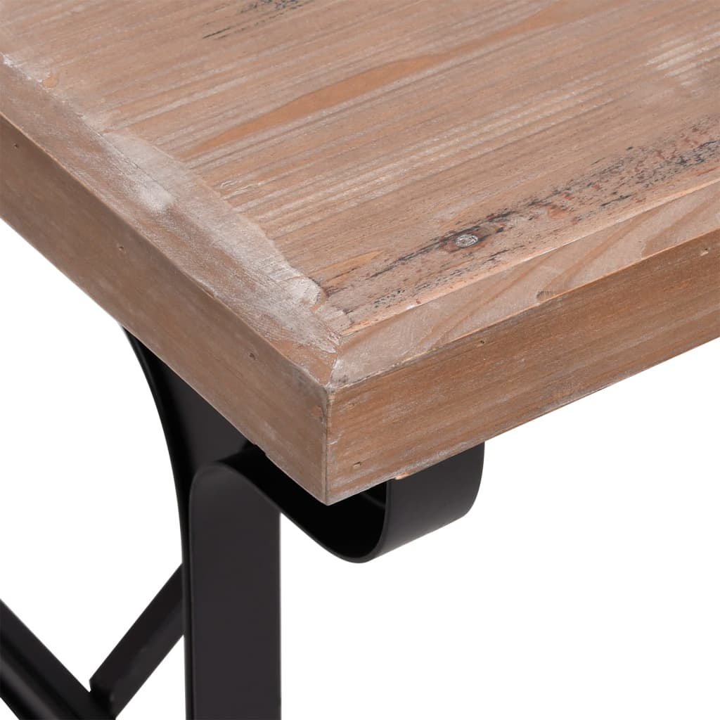 Esstisch 110x65x82 cm Massivholz Tanne und Eisen - heimxxl.de