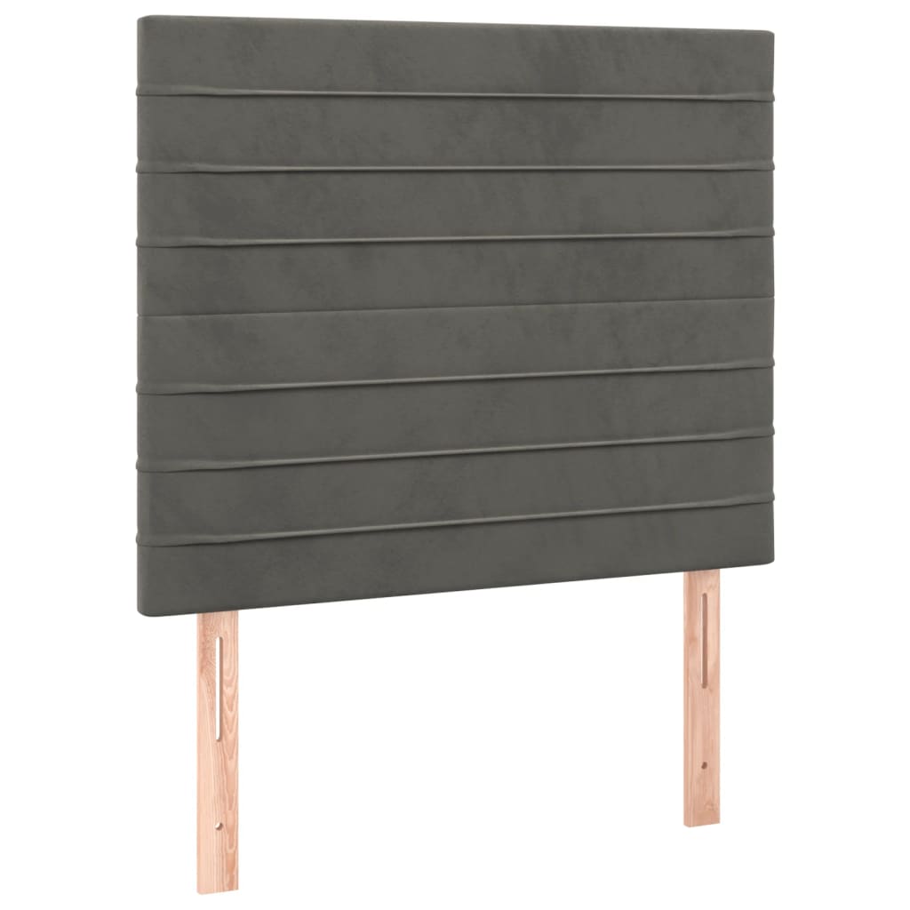 Bettgestell ohne Matratze Dunkelgrau 120x200 cm Samt