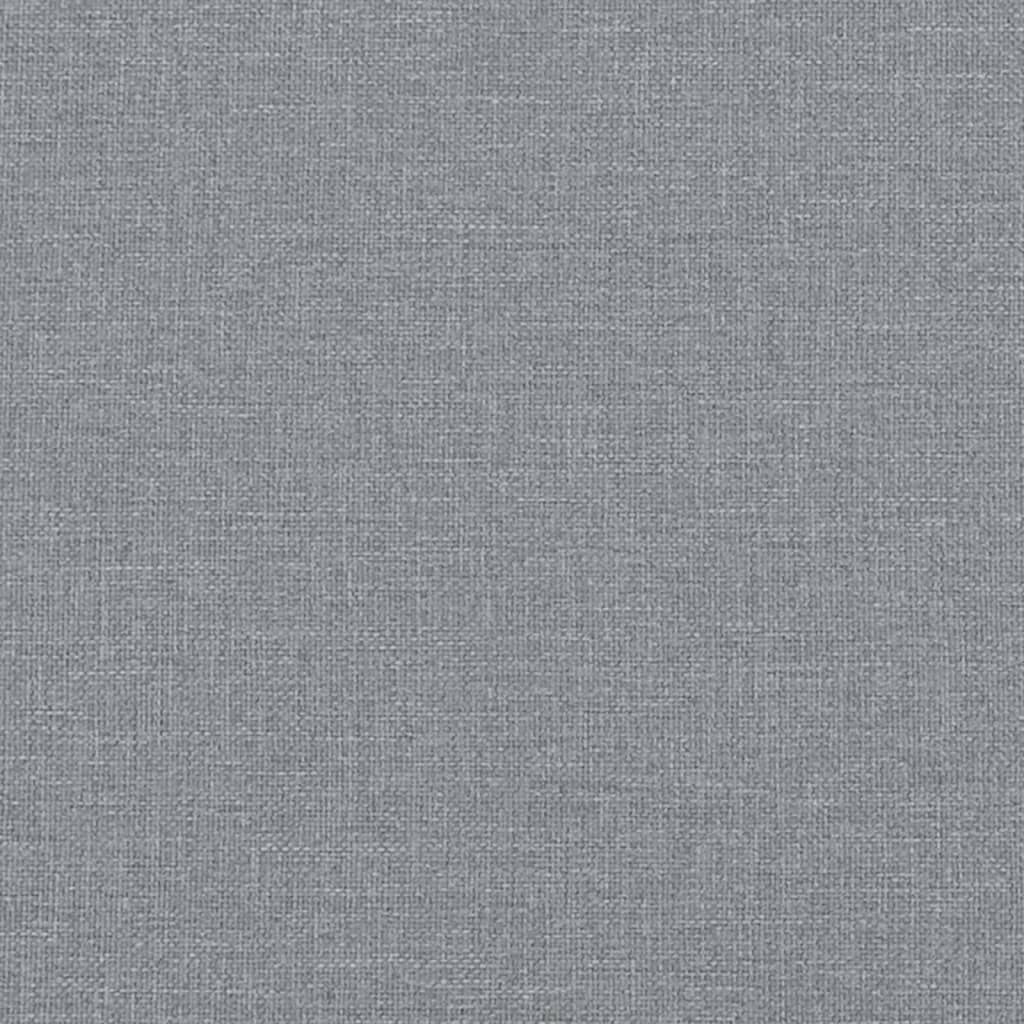 Tagesbett Ausziehbar mit Schubladen Hellgrau 100x200 cm Stoff