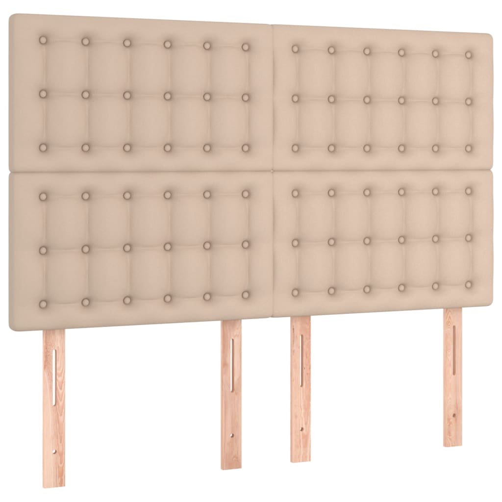 Boxspringbett Matratze Cappuccino-Braun 140x190cm Kunstleder