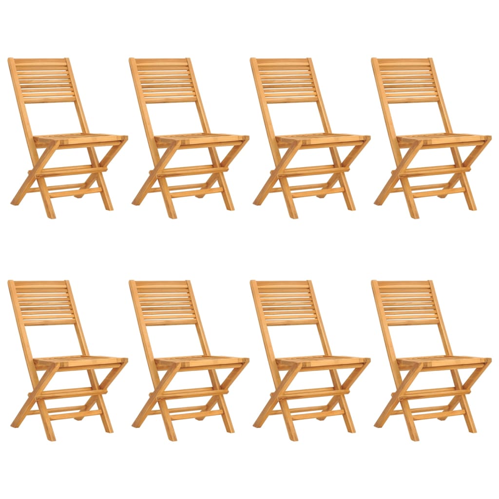 Gartenstühle 8 Stk. Klappbar 47x62x90 cm Massivholz Teak - heimxxl.de