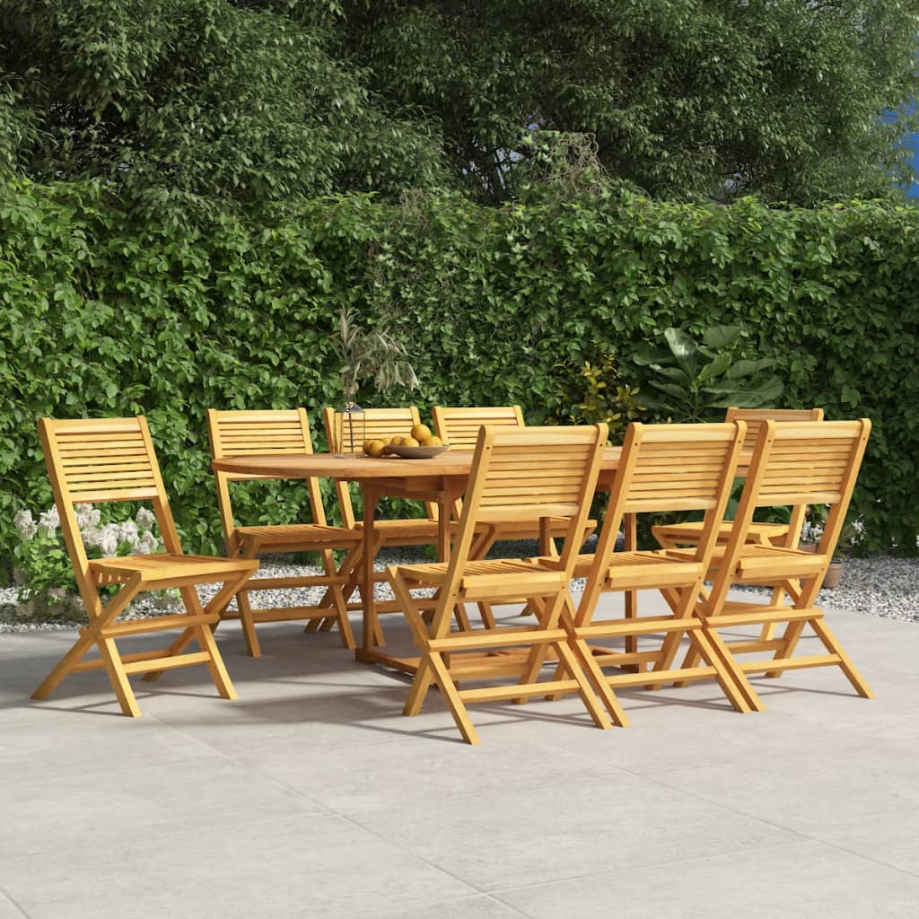 Gartenstühle 8 Stk. Klappbar 47x62x90 cm Massivholz Teak - heimxxl.de