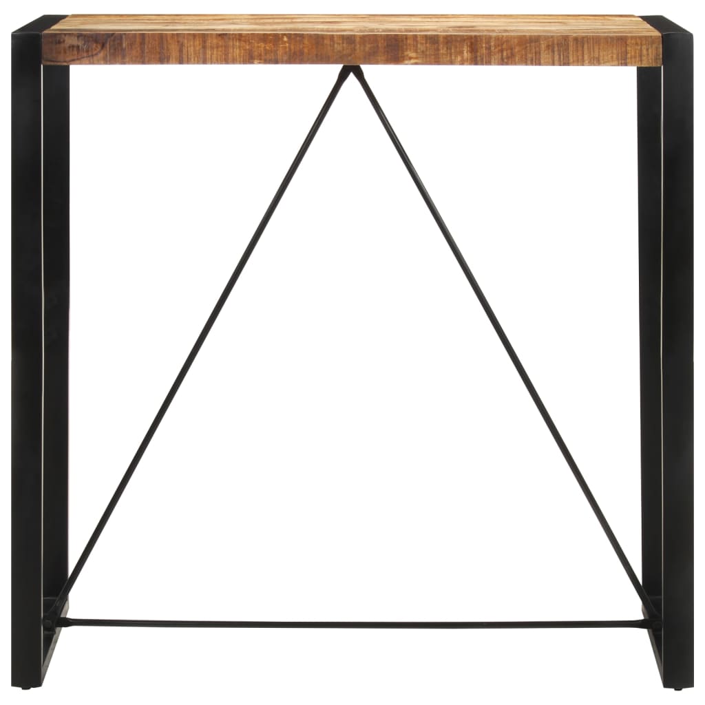 Bartisch 110x55x110 cm Massives Raues Mangoholz