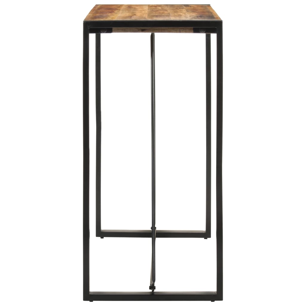 Bartisch 110x55x110 cm Massives Raues Mangoholz