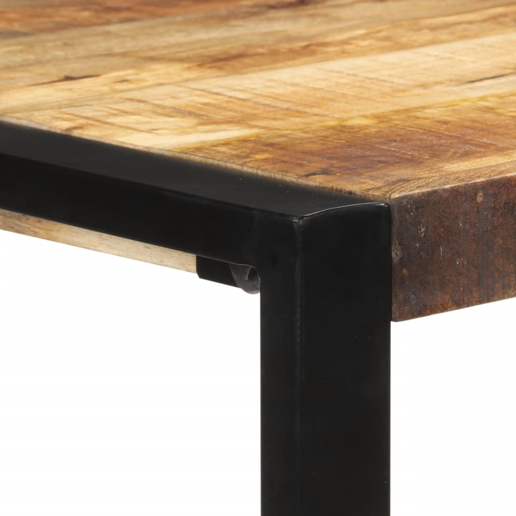 Bartisch 110x55x110 cm Massives Raues Mangoholz