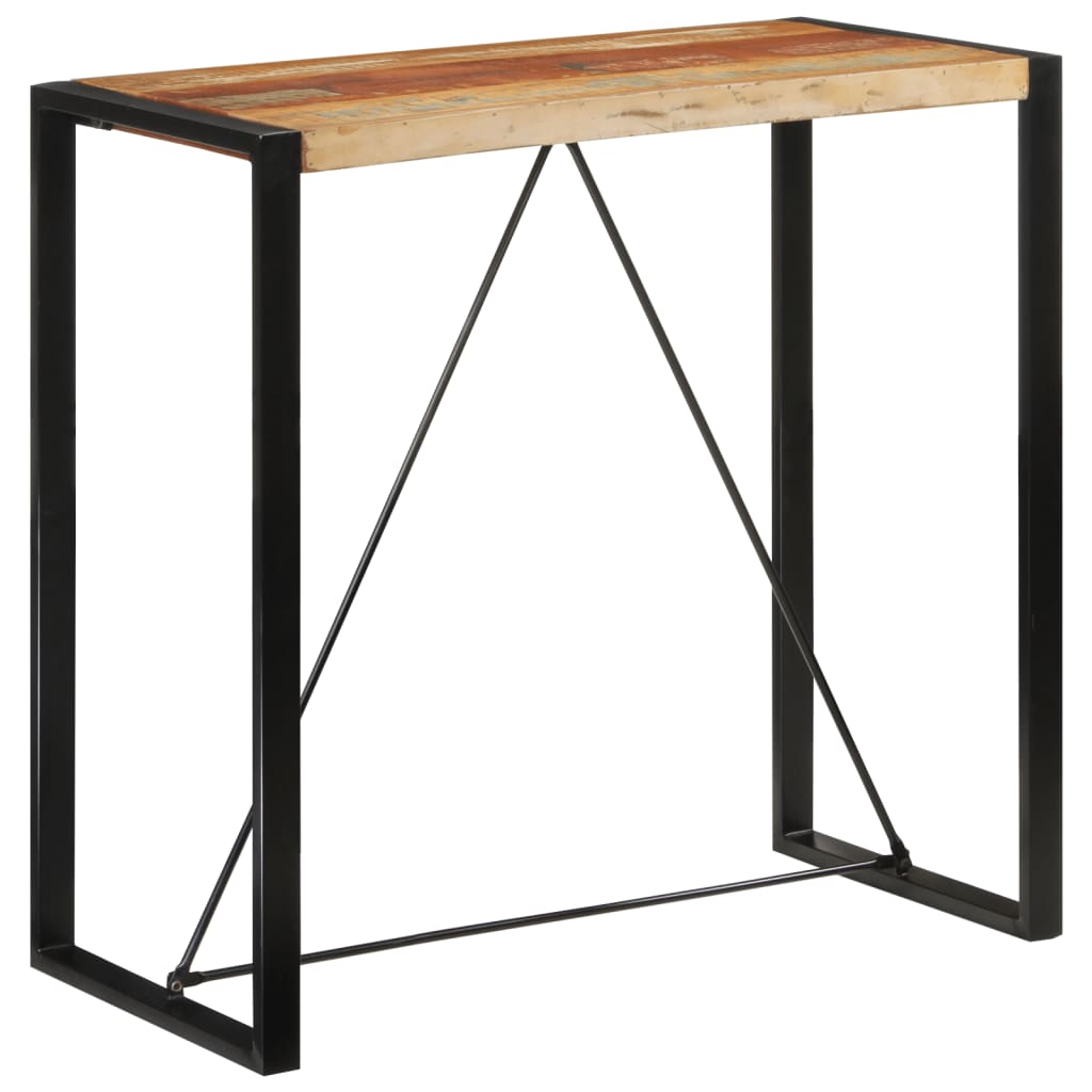 Bartisch 110x55x110 cm Altholz Massiv