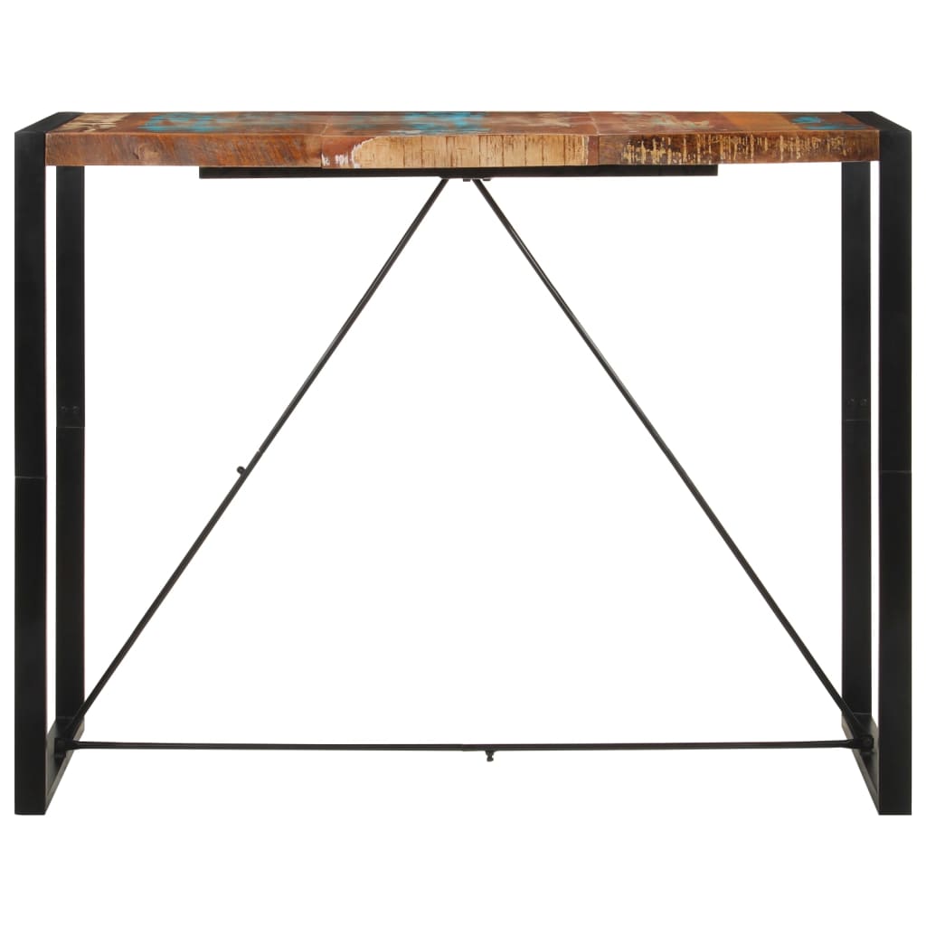 Bartisch 140x70x110 cm Altholz Massiv
