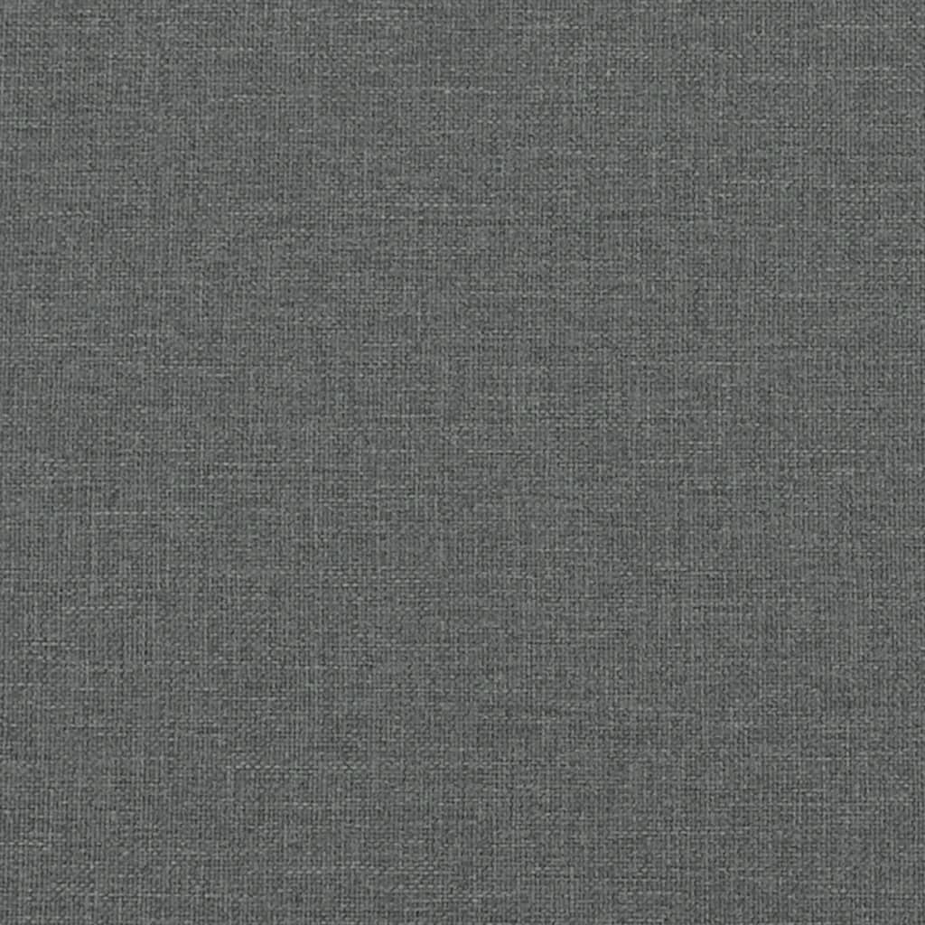 Schlafsofa in L-Form Dunkelgrau 279x140x70 cm Stoff