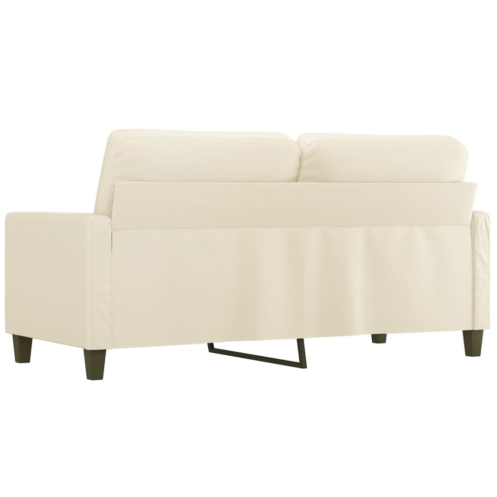 2-Sitzer-Sofa Creme 140 cm Kunstleder - heimxxl.de