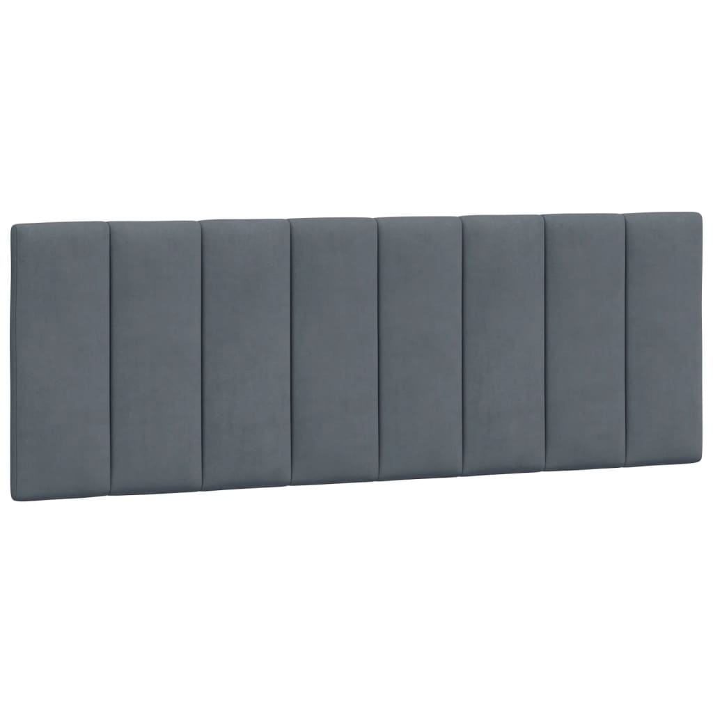 Bettgestell ohne Matratze Dunkelgrau 140x190 cm Samt