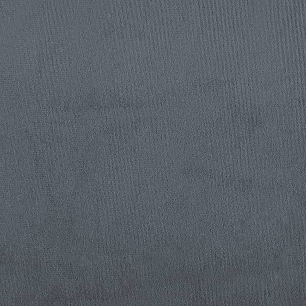 Bettgestell ohne Matratze Dunkelgrau 180x200 cm Samt