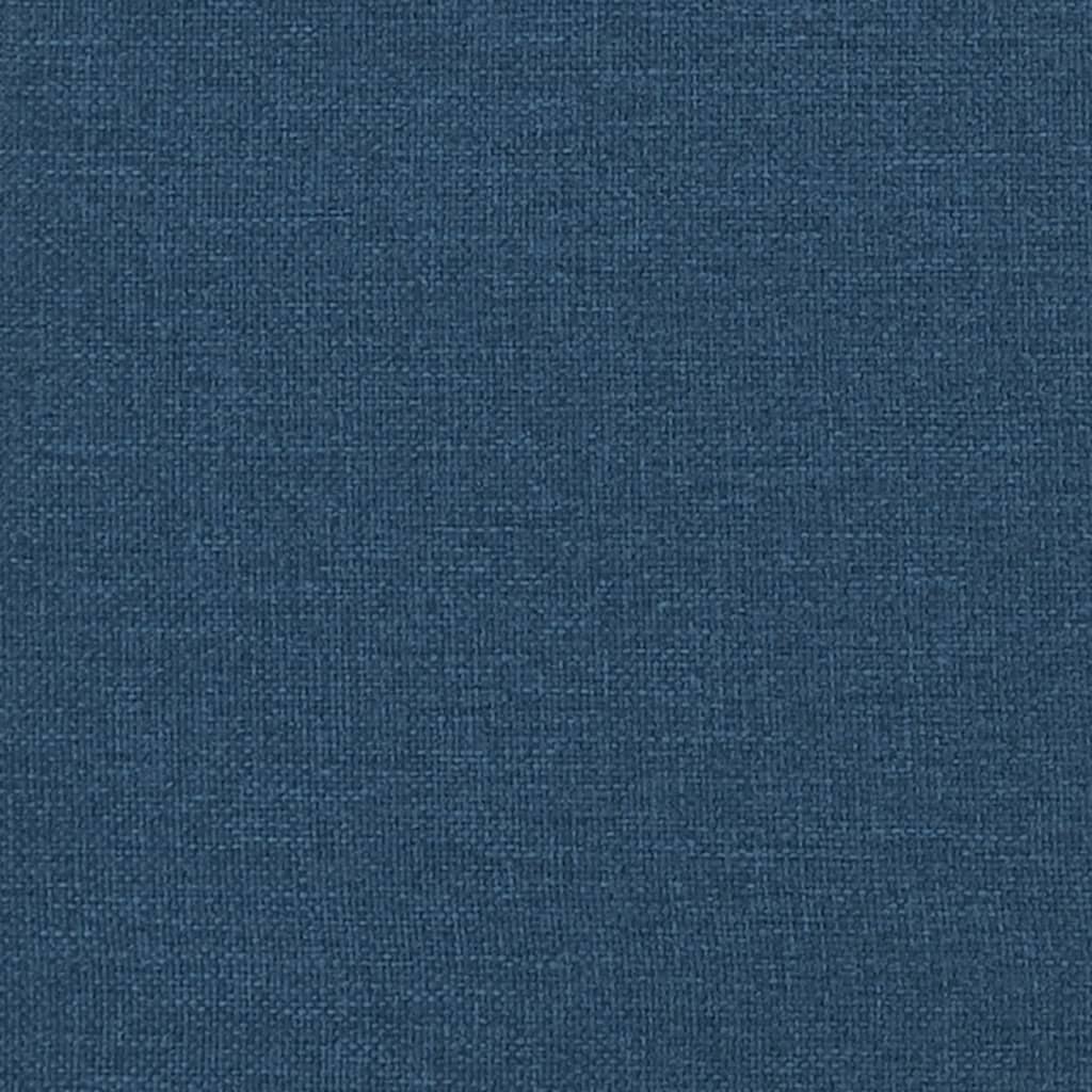 Bett mit Matratze Blau 100x200 cm Stoff