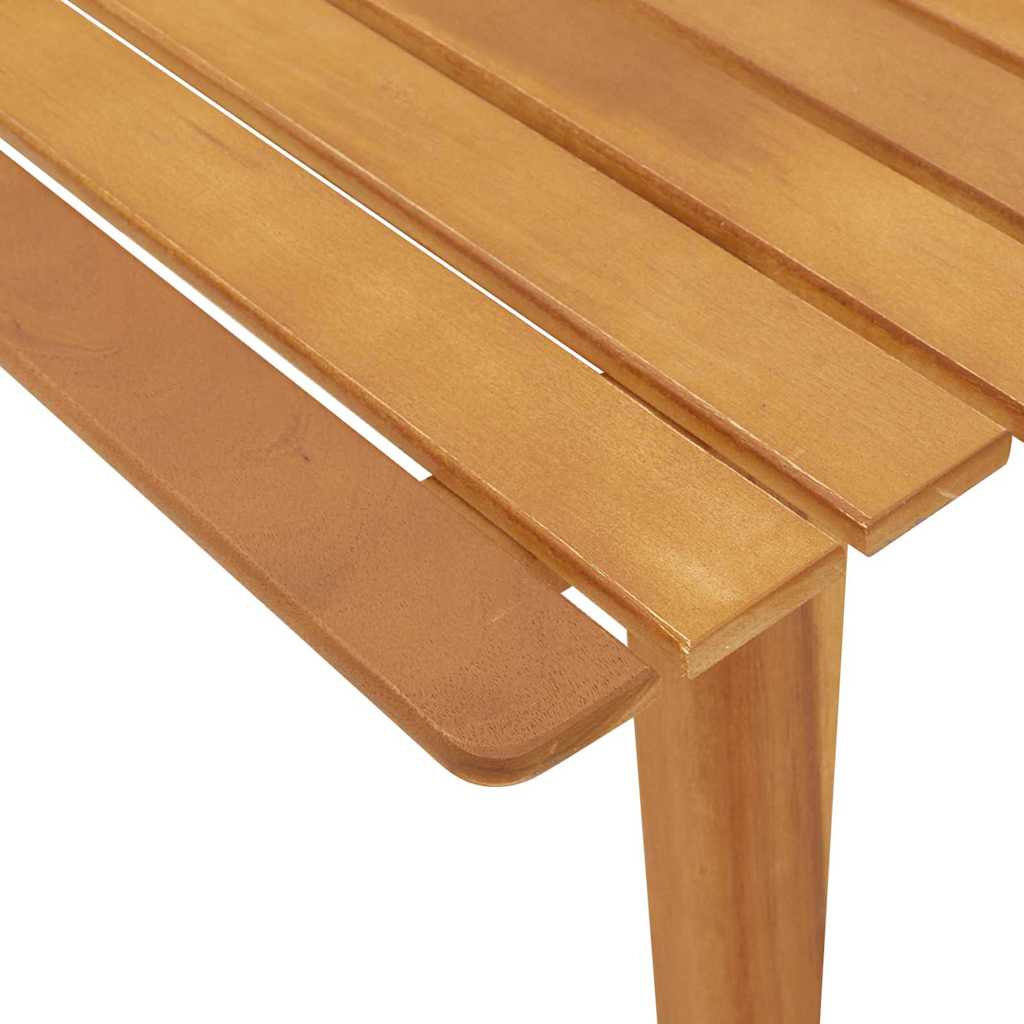 5-teiliges Set aus Gartenstühlen und Tisch - Schwarzes Akazienholz
