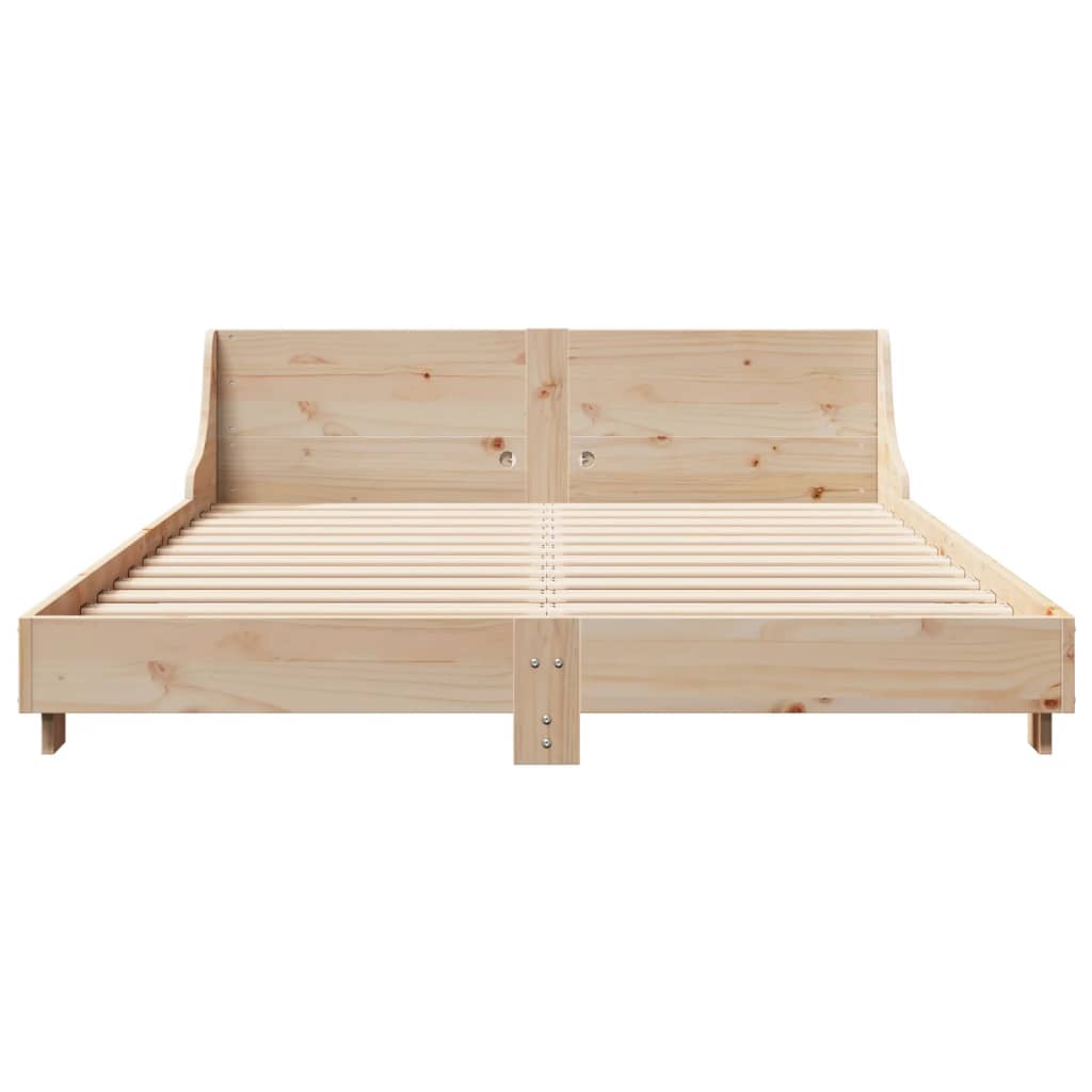 Massivholzbett ohne Matratze 160x200 cm Kiefernholz - heimxxl.de