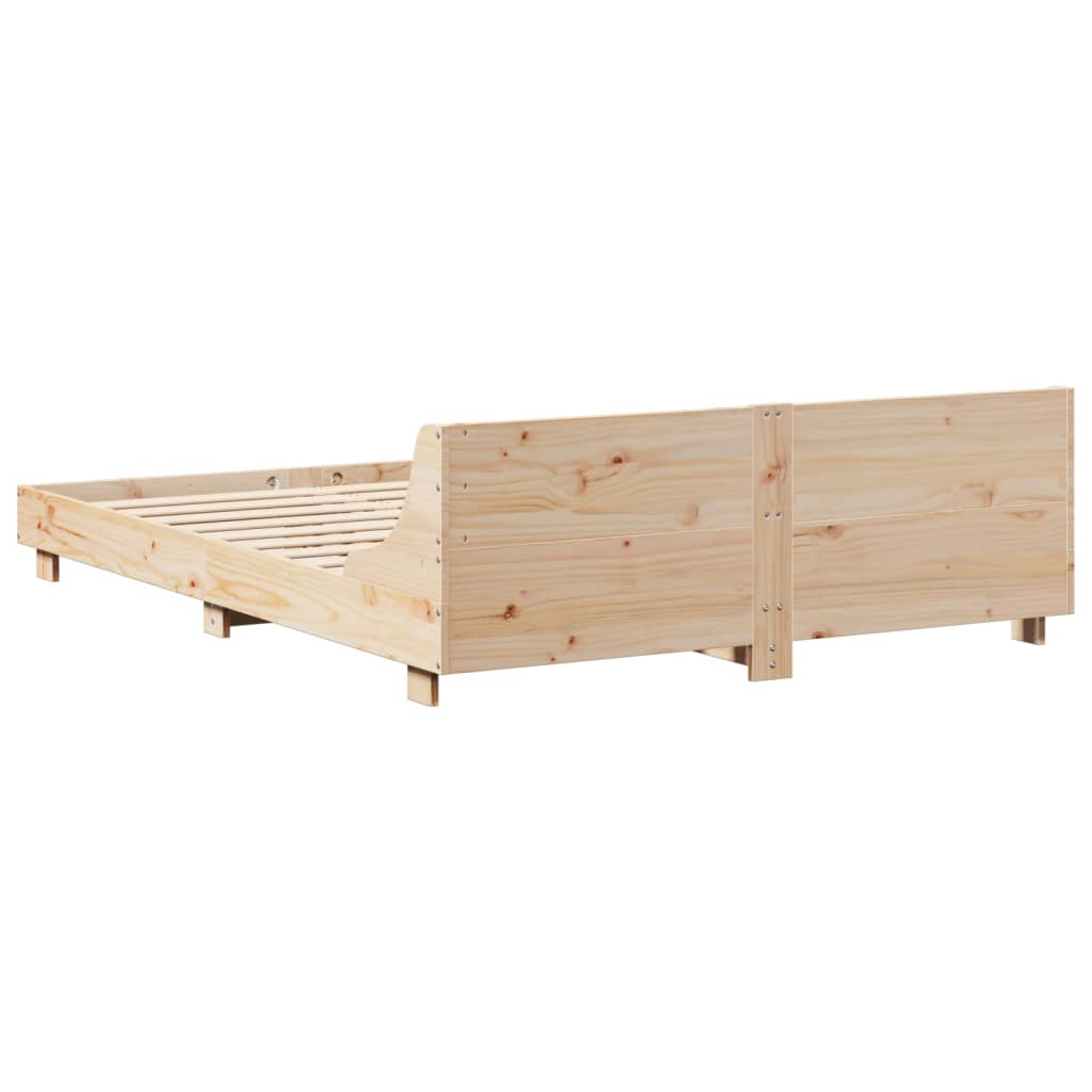 Massivholzbett ohne Matratze 160x200 cm Kiefernholz - heimxxl.de
