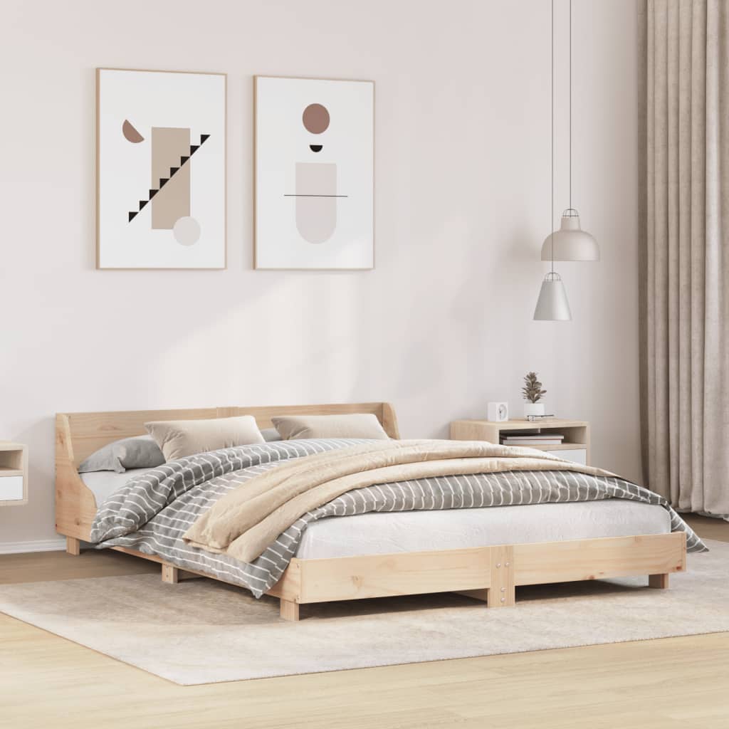 Massivholzbett ohne Matratze 160x200 cm Kiefernholz - heimxxl.de
