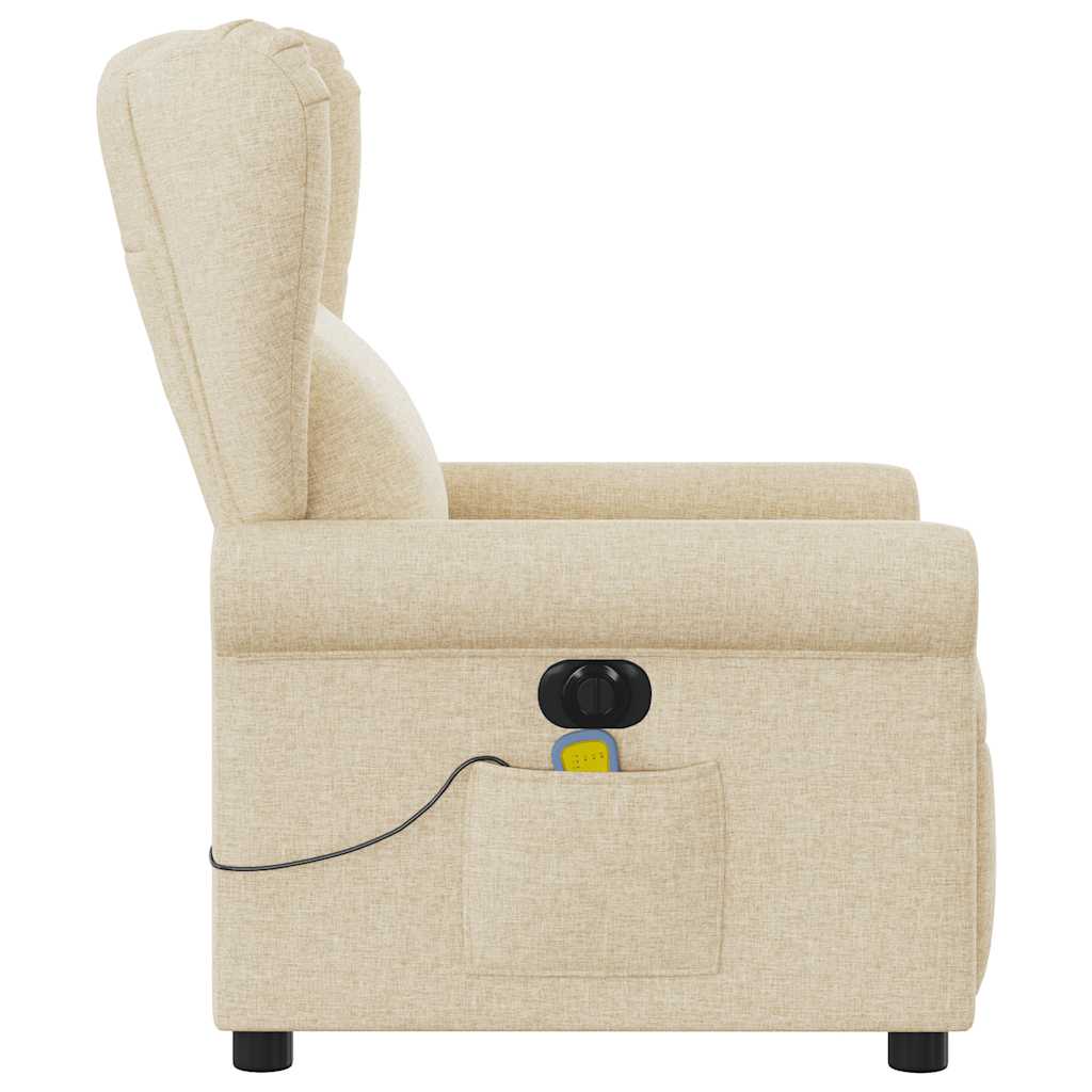 Massagesessel Elektrisch Creme Stoff