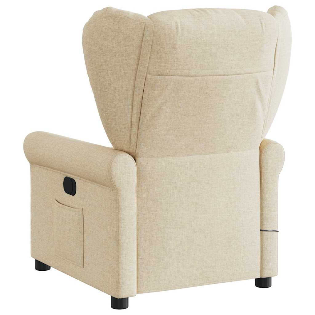 Massagesessel Elektrisch Creme Stoff