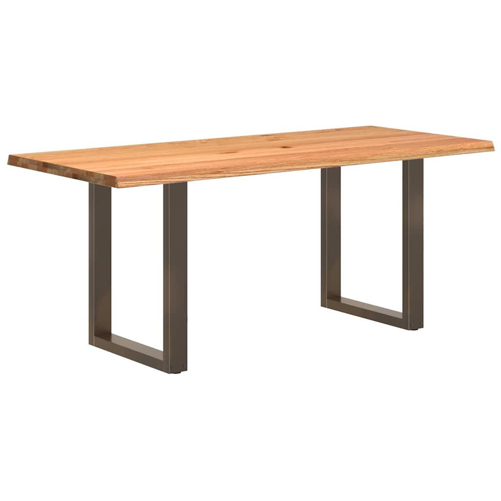 Esstisch mit Baumkanten 180x80x74cm Massivholz Eiche Rechteckig