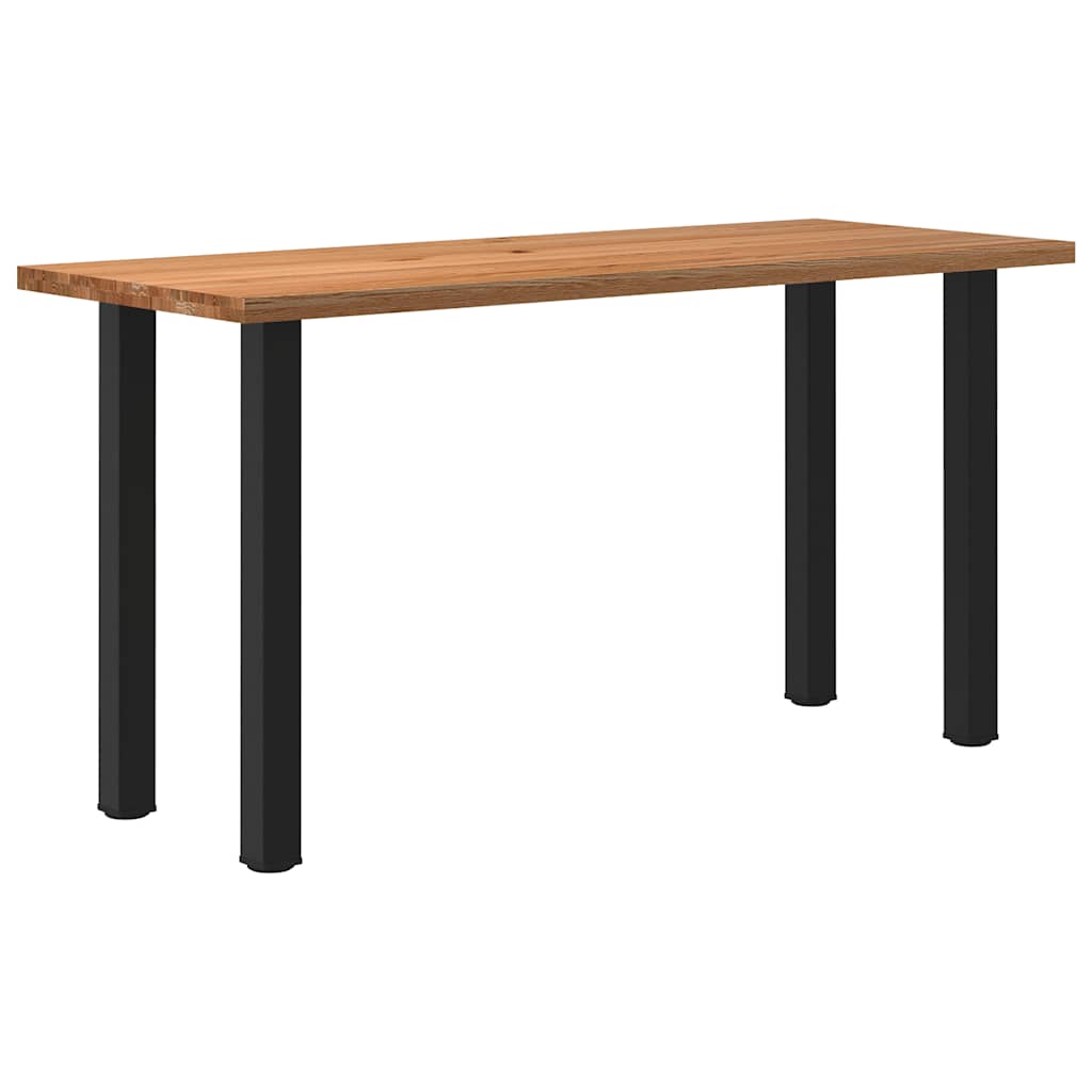Bartisch Hellbraun 200x80x102 cm Massivholz Eiche Rechteckig