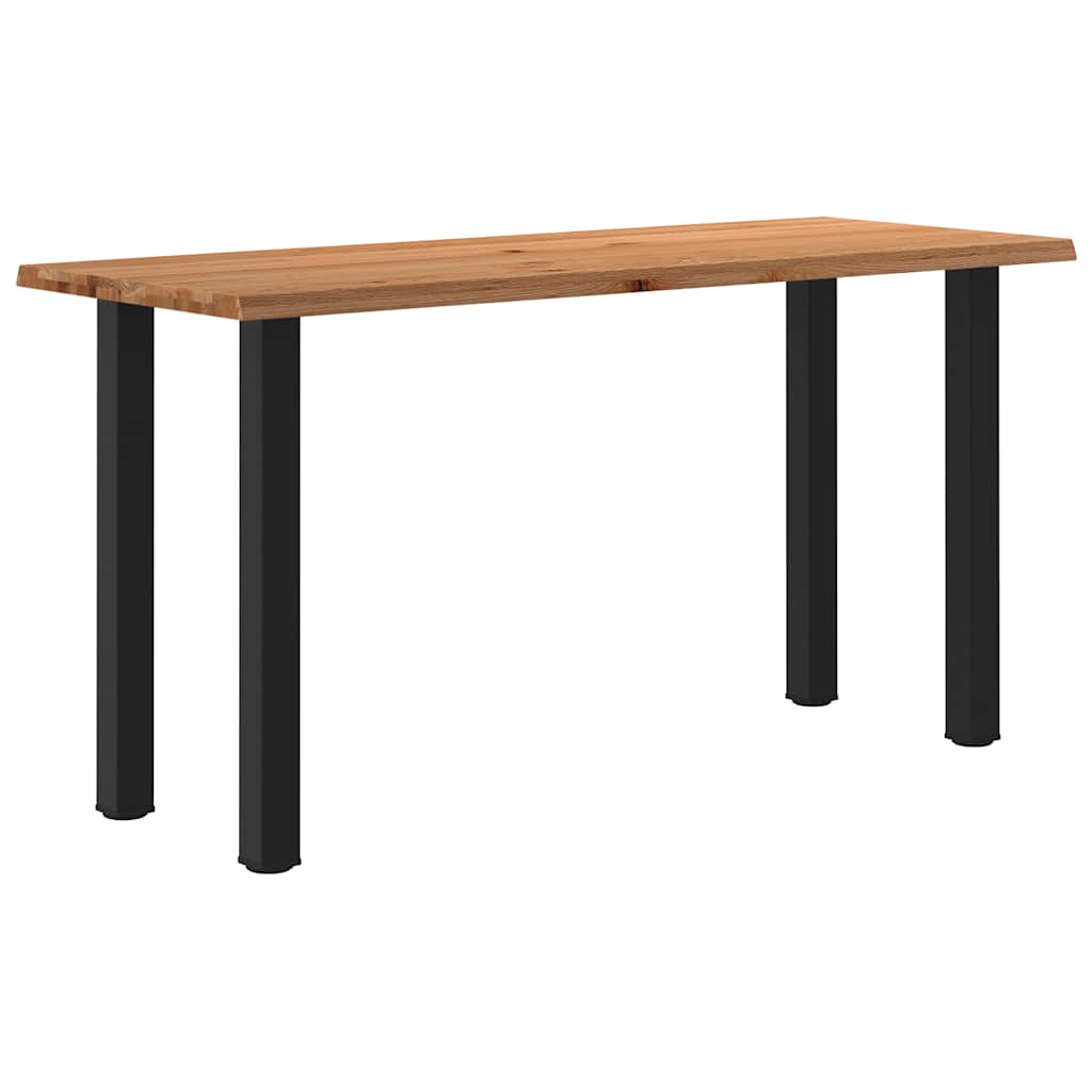 Bartisch mit Baumkanten 200x80x102 cm Massivholz Rechteckig