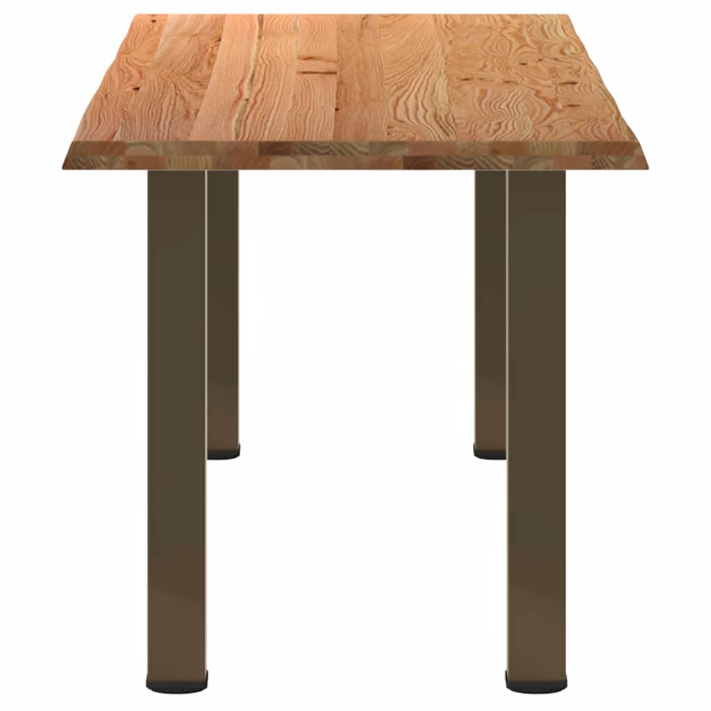 Esstisch Hellbraun 240x80x74 cm Massivholz Eiche Rechteckig