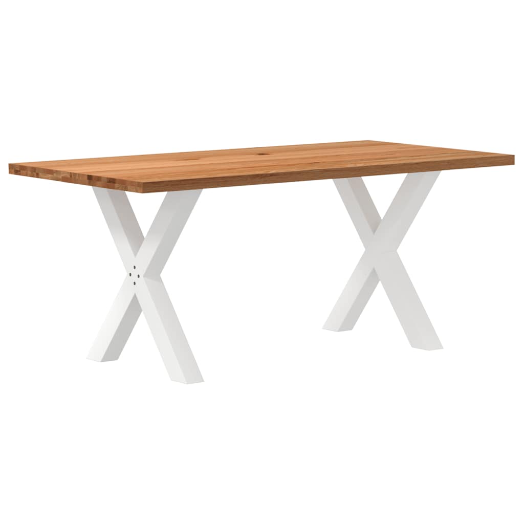 Esstisch Hellbraun 180x90x74 cm Massivholz Eiche Rechteckig