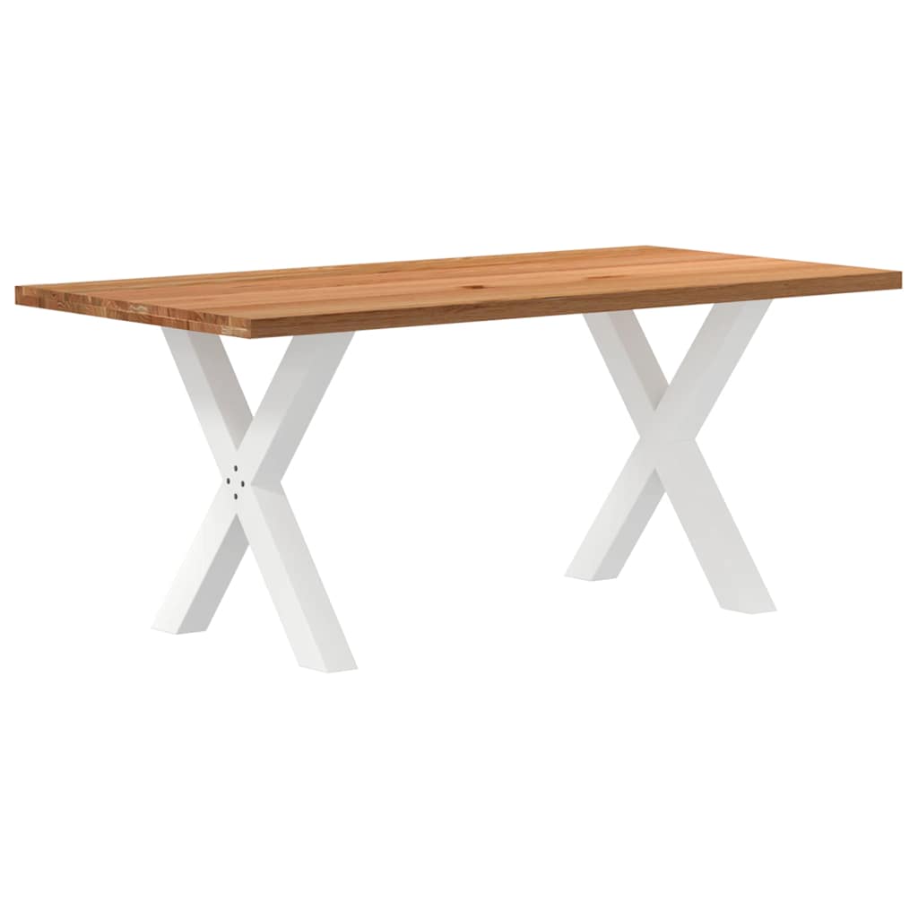 Esstisch Hellbraun 180x90x74 cm Massivholz Eiche Rechteckig
