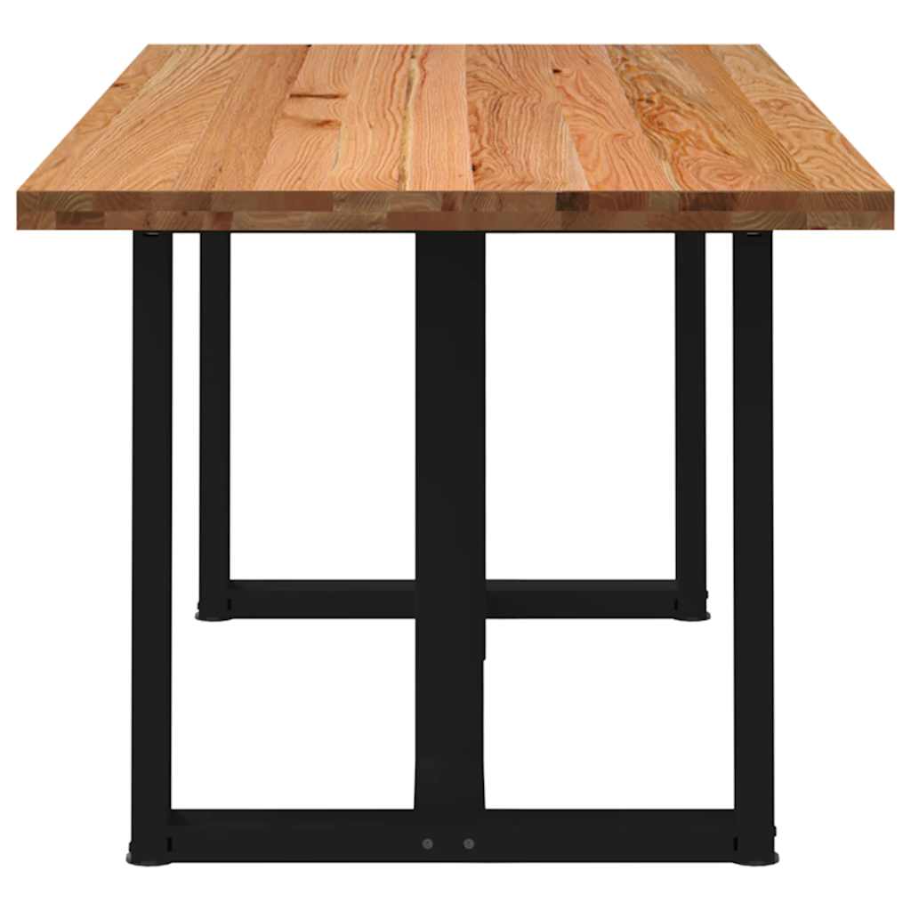 Esstisch Hellbraun 200x90x74 cm Massivholz Eiche Rechteckig
