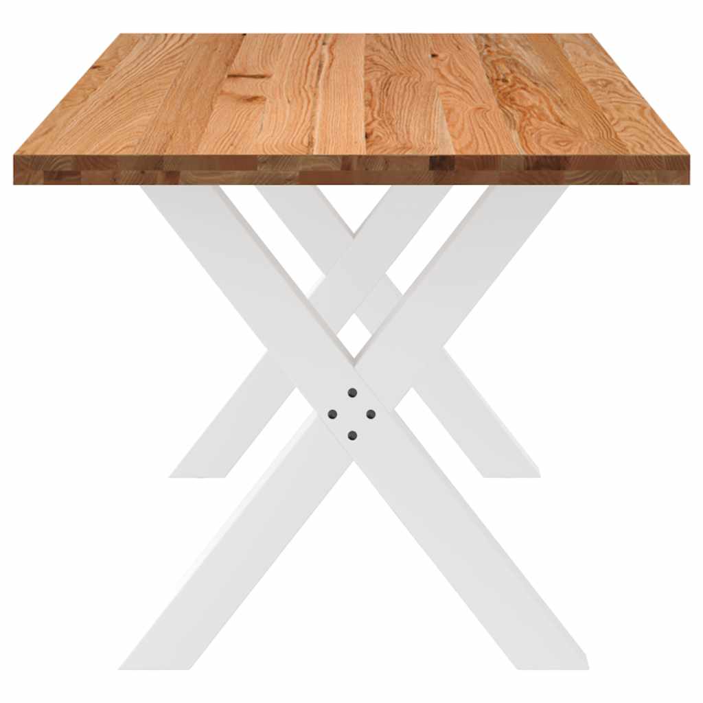 Esstisch Hellbraun 200x90x74 cm Massivholz Eiche Rechteckig