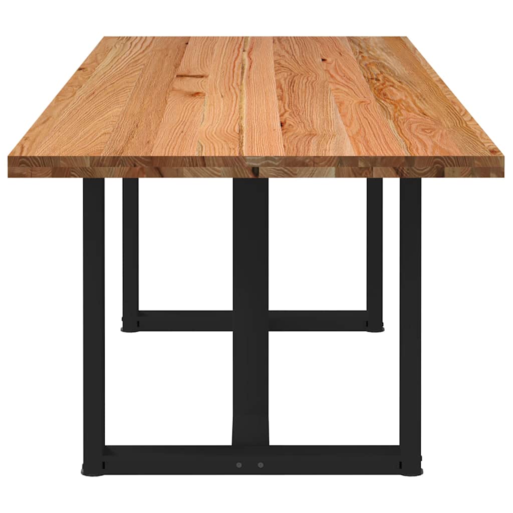 Esstisch Hellbraun 240x90x74 cm Massivholz Eiche Rechteckig