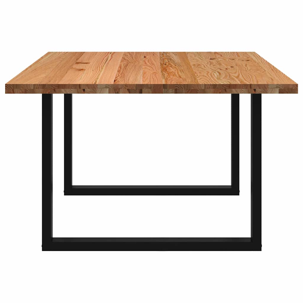 Esstisch Hellbraun 180x120x74 cm Massivholz Eiche Rechteckig