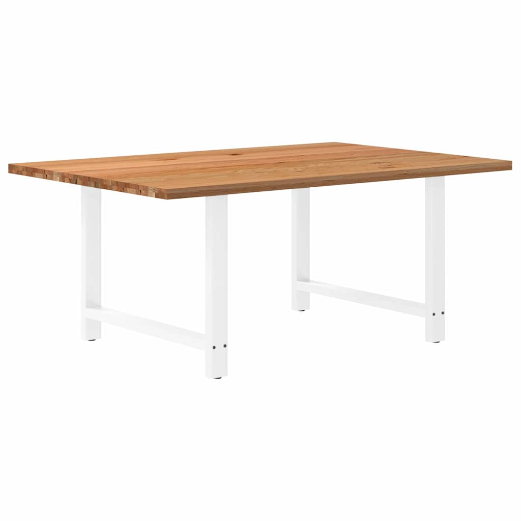 Esstisch Hellbraun 180x120x74 cm Massivholz Eiche Rechteckig